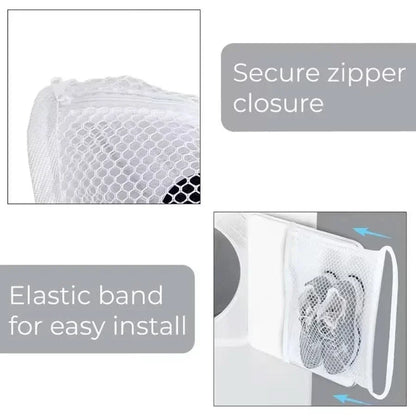 Shoe Laundry Bags Woven Mesh Zippered Set of 2