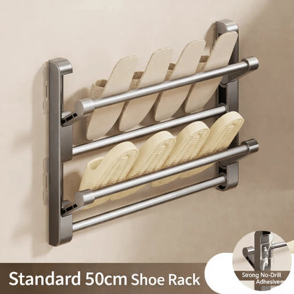 Shoe Rack Wall-Mounted Integrated Drainage Space-Saving