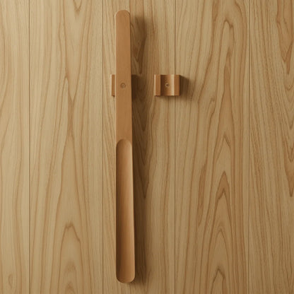 Shoehorn Extra-Long Walnut Wood Magnetic Storage