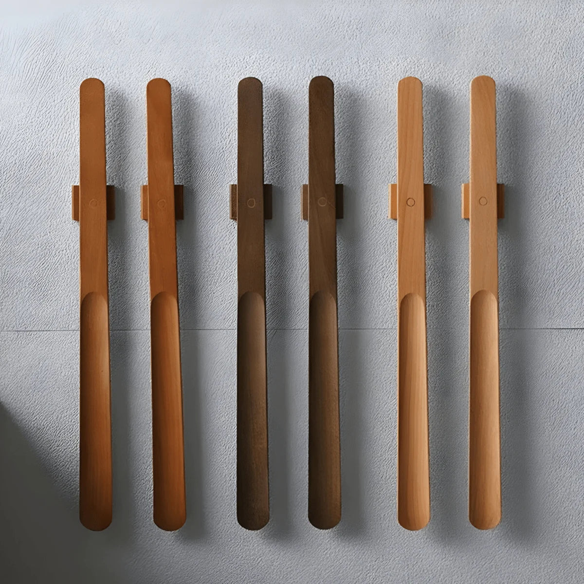 Shoehorn Extra-Long Walnut Wood Magnetic Storage