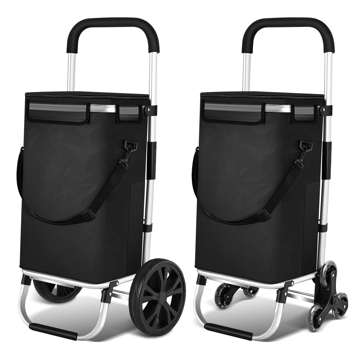 Shopping Trolley Folding Design Cooling Compartment 10.6 Gallon