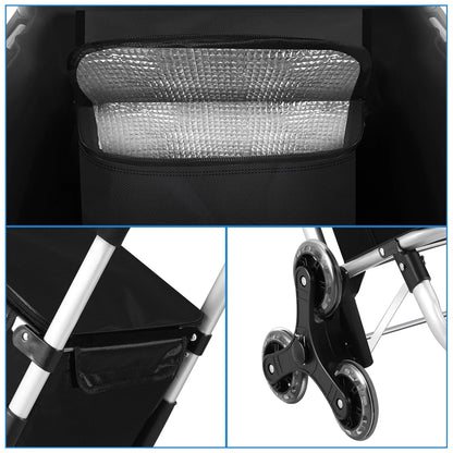 Shopping Trolley Folding Design Cooling Compartment 10.6 Gallon