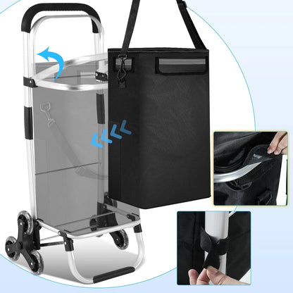 Shopping Trolley Folding Design Cooling Compartment 10.6 Gallon