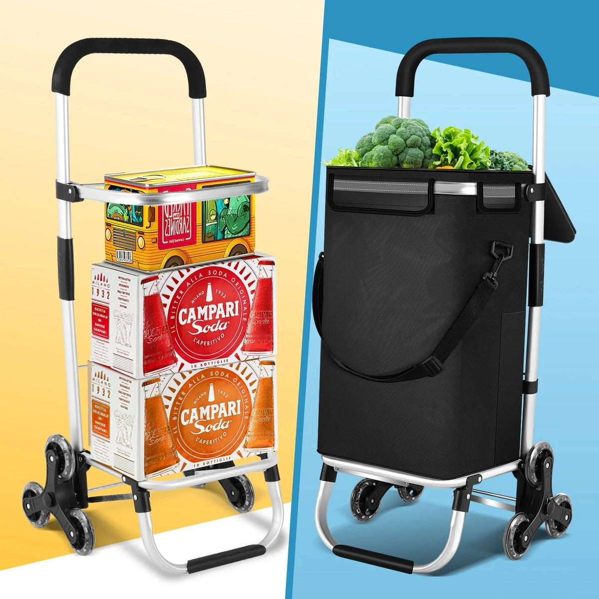 Shopping Trolley Folding Design Cooling Compartment 10.6 Gallon