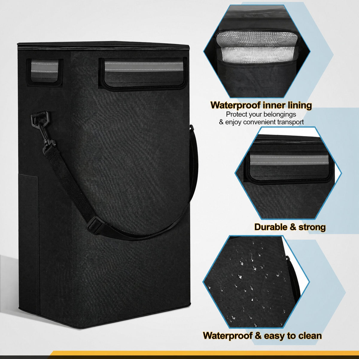 Shopping Trolley Folding Design Cooling Compartment 10.6 Gallon