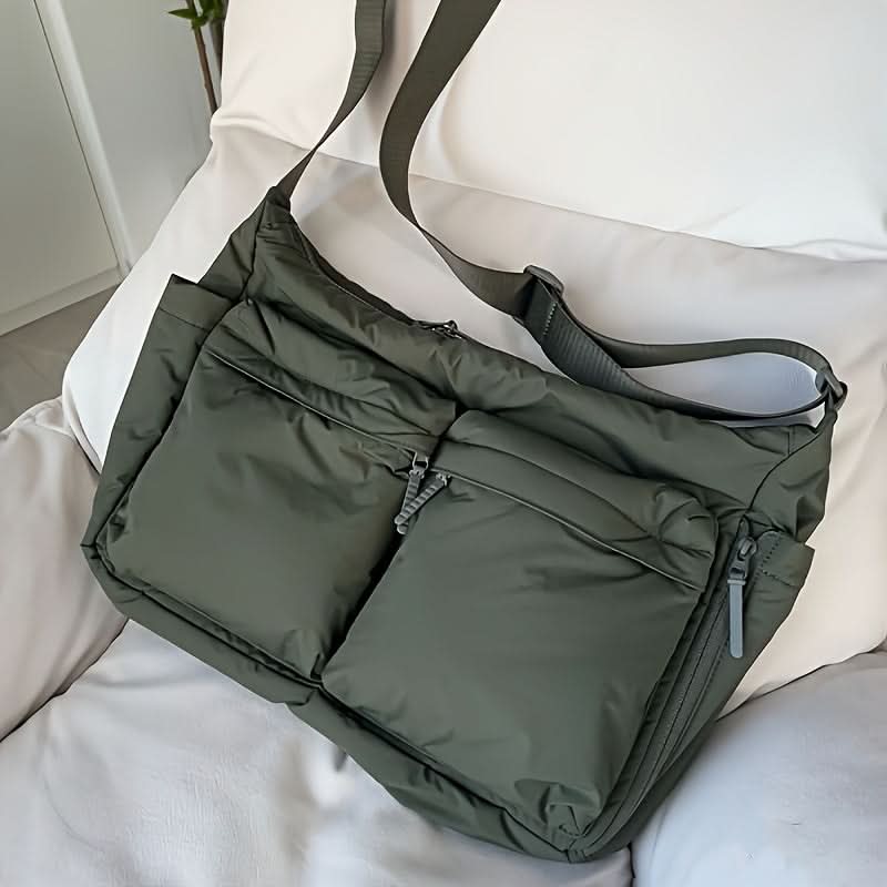 Shoulder Bag Padded Laptop Pocket Water-Resistant Polyester