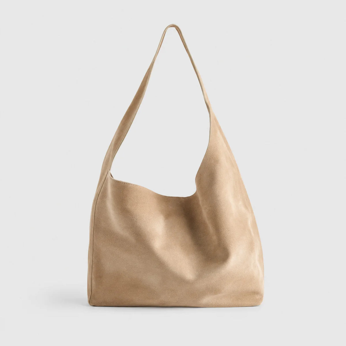 Shoulder Bag Soft Suede Roomy Slouchy Design