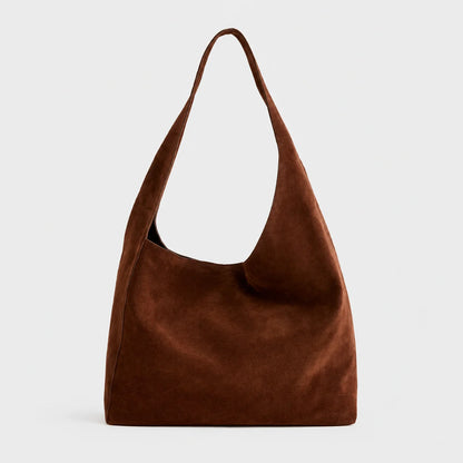 Shoulder Bag Soft Suede Roomy Slouchy Design