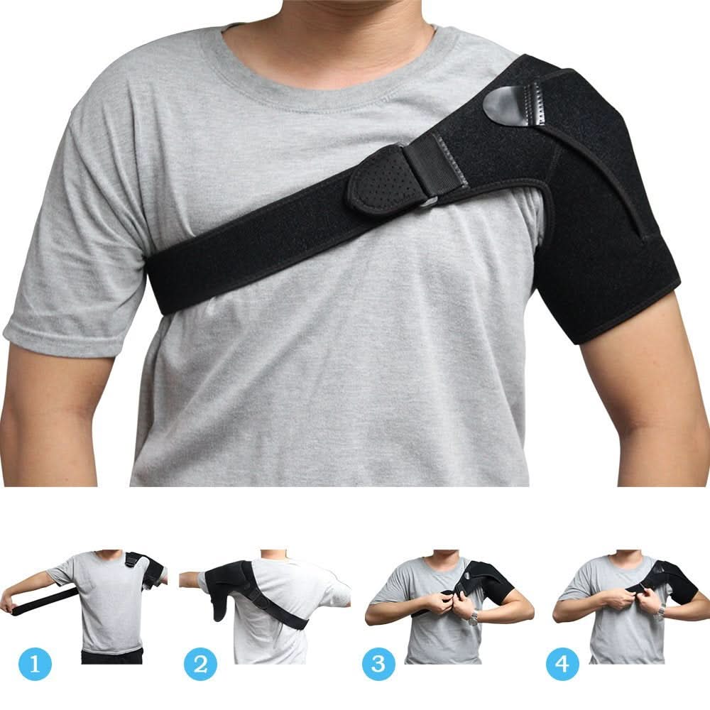 Shoulder Brace Rotator Cuff Support Adjustable Breathable Straps