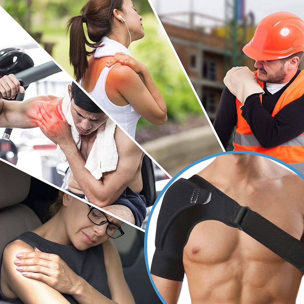 Shoulder Brace Rotator Cuff Support Adjustable Breathable Straps