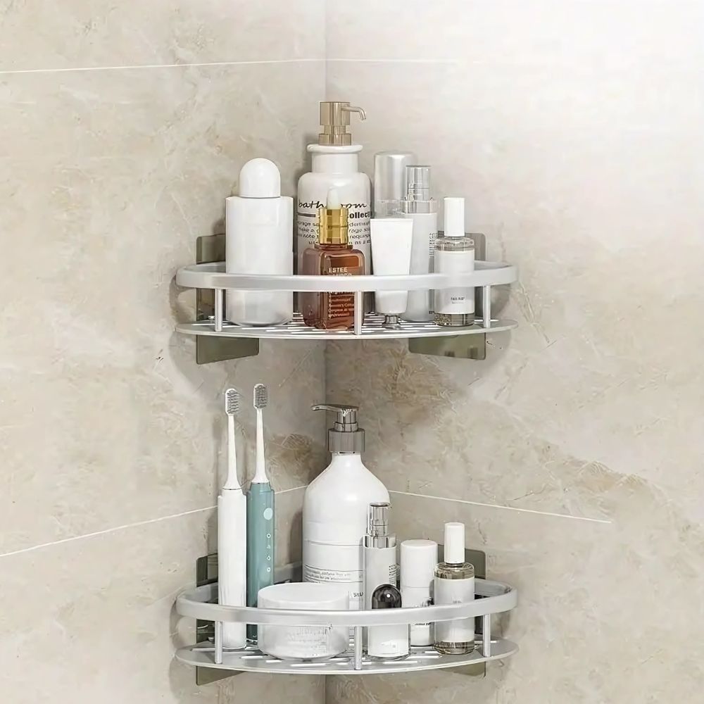Shower Caddy Aluminium Matte Rustproof Self-Adhesive