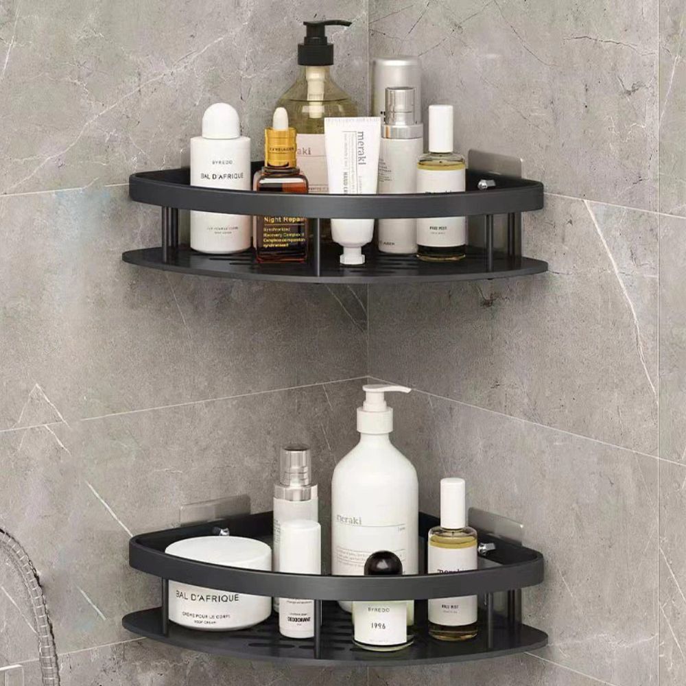 Shower Caddy Aluminium Matte Rustproof Self-Adhesive