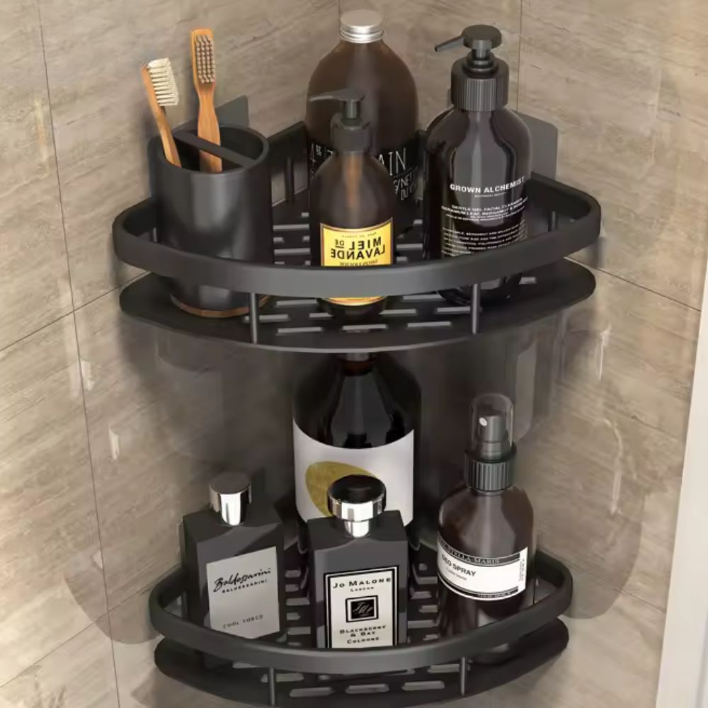 Shower Caddy Aluminium Matte Rustproof Self-Adhesive