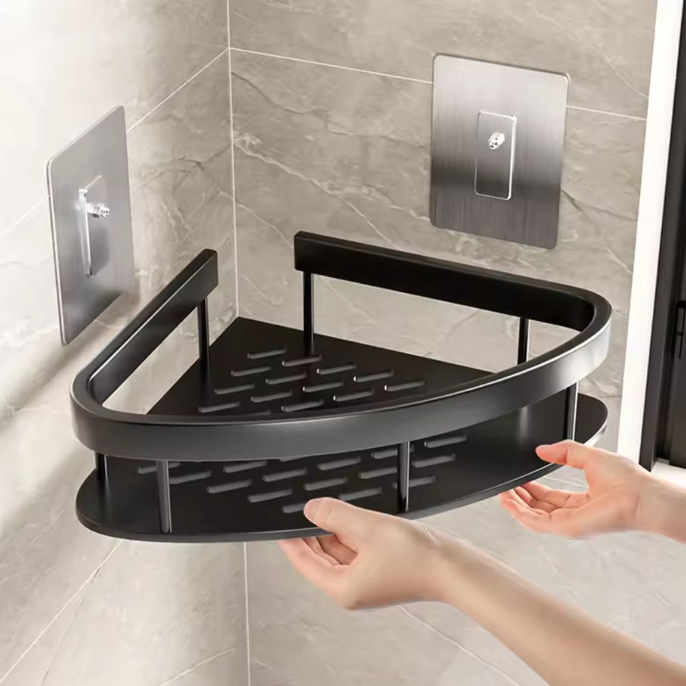 Shower Caddy Aluminium Matte Rustproof Self-Adhesive