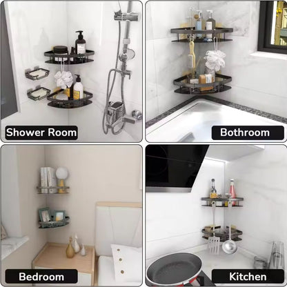 Shower Caddy Aluminium Matte Rustproof Self-Adhesive