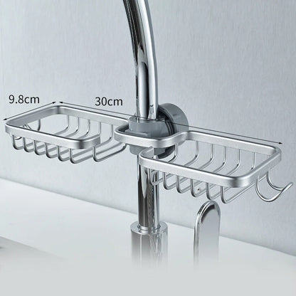 Shower Caddy No-Drill Pipe Mount Rustproof Aluminum