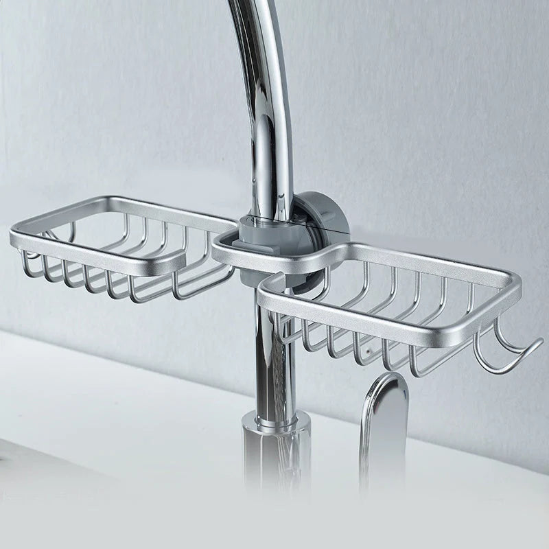 Shower Caddy No-Drill Pipe Mount Rustproof Aluminum