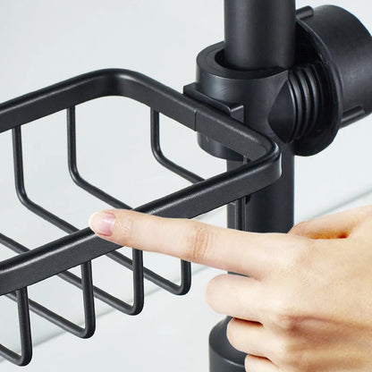 Shower Caddy No-Drill Pipe Mount Rustproof Aluminum