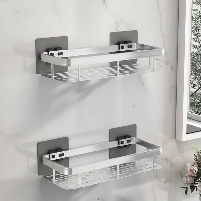 Shower Caddy Stainless Steel Adhesive No-Drill Mounting