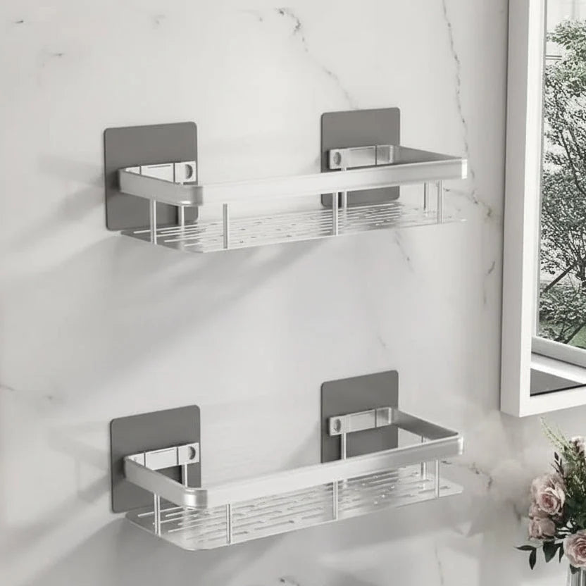Shower Caddy Stainless Steel Adhesive No-Drill Mounting