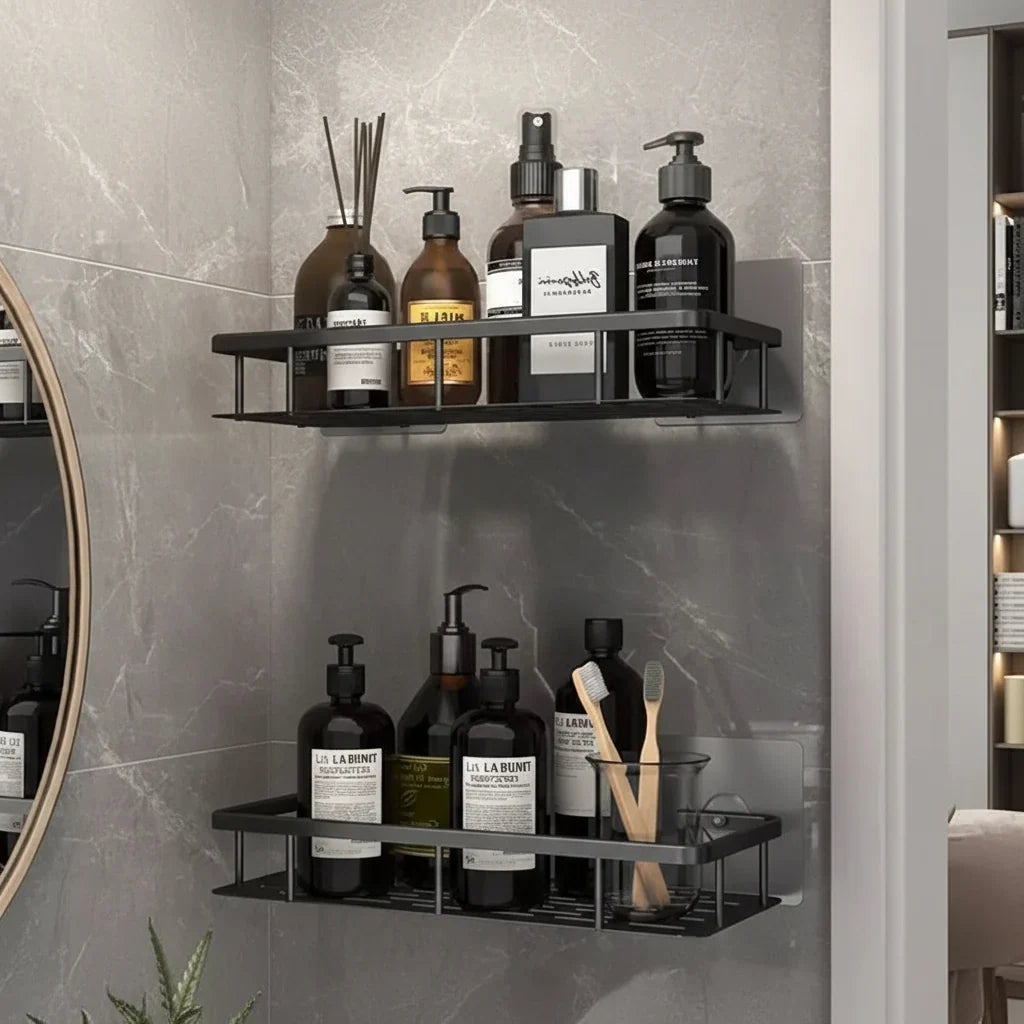 Shower Caddy Stainless Steel Adhesive No-Drill Mounting