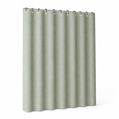 Shower Curtain Light Green Water-Repellent Polyester