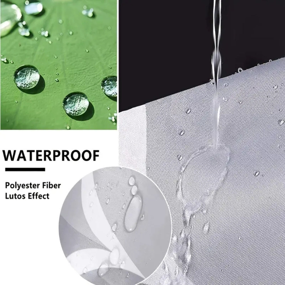 Shower Curtain Monstera Print Waterproof Polyester Includes Hooks