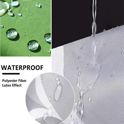 Shower Curtain Monstera Print Waterproof Polyester Includes Hooks