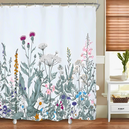 Shower Curtain Waterproof Polyester Mold & Bacteria Resistant