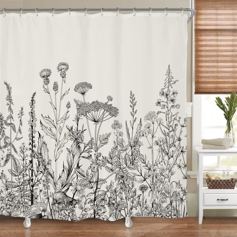 Shower Curtain Waterproof Polyester Mold & Bacteria Resistant