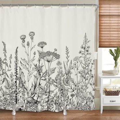 Shower Curtain Waterproof Polyester Mold & Bacteria Resistant