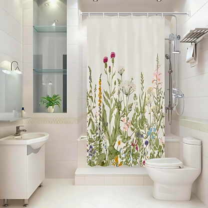 Shower Curtain Waterproof Polyester Mold & Bacteria Resistant
