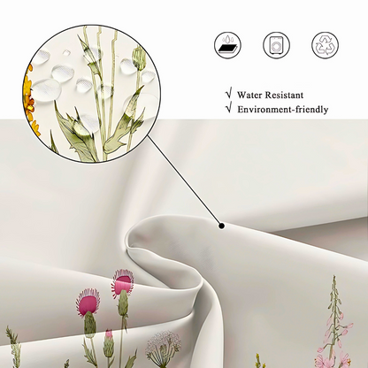 Shower Curtain Waterproof Polyester Mold & Bacteria Resistant