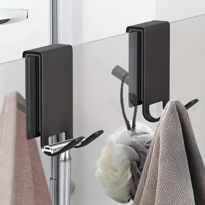 Shower Door Hooks Polished Stainless Steel No Drill