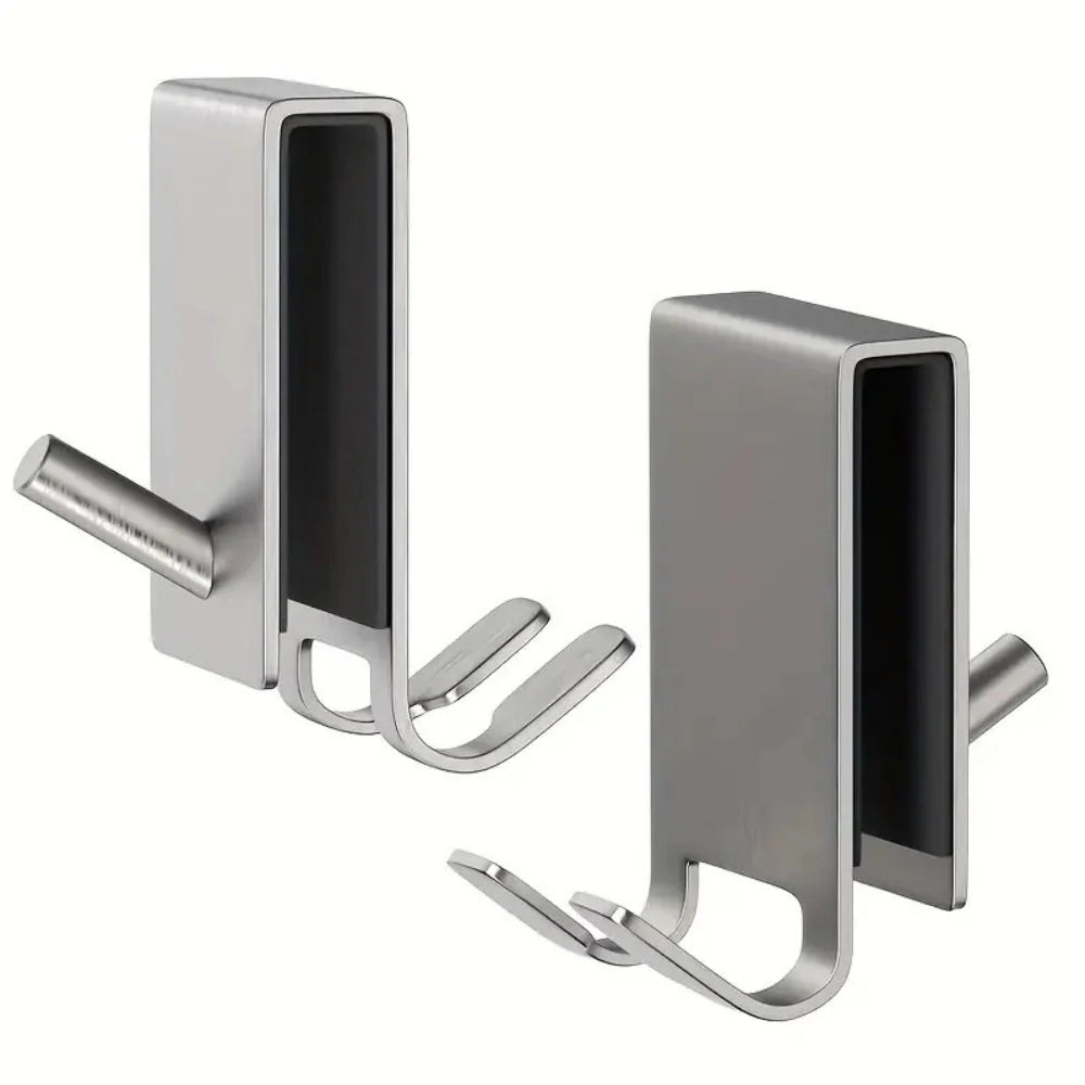 Shower Door Hooks Polished Stainless Steel No Drill
