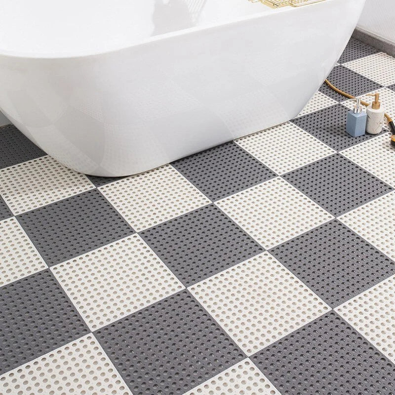 Shower Floor Mat Non-Slip Quick-Drying Soft Plastic