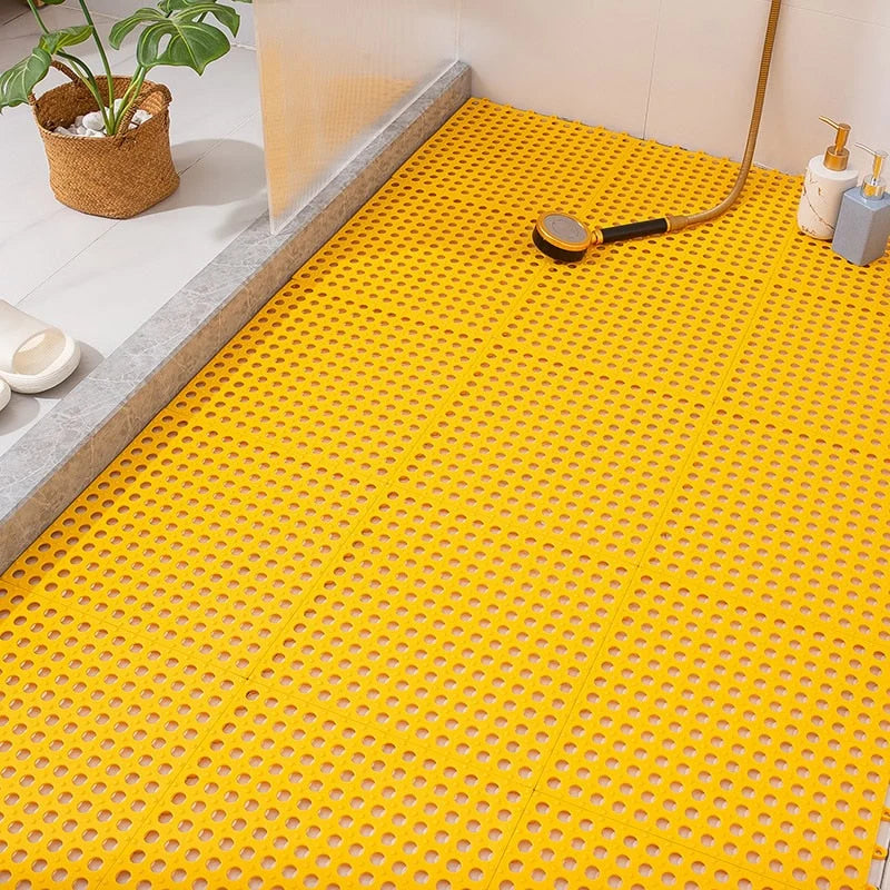 Shower Floor Mat Non-Slip Quick-Drying Soft Plastic
