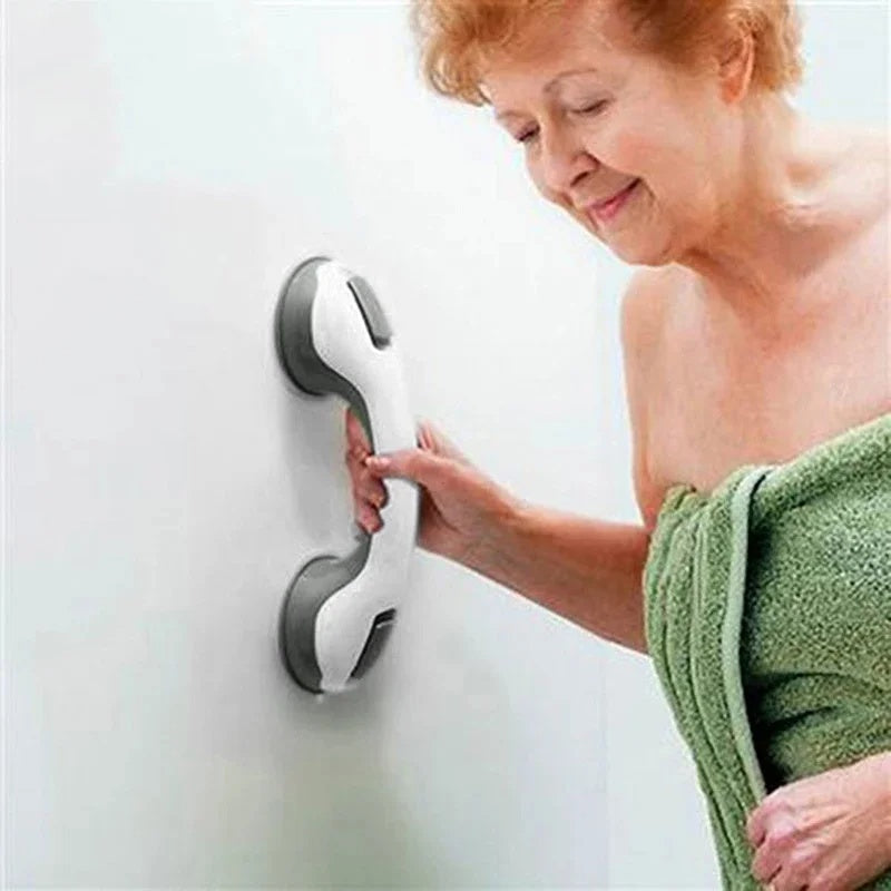 Shower Grab Bar Suction Lock & Non-Slip Grip