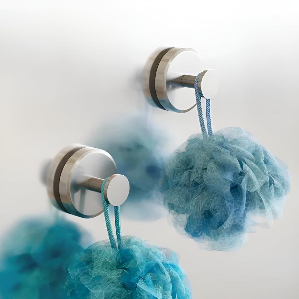 Shower Hooks Vacuum Suction Stainless Steel Supports 7kg