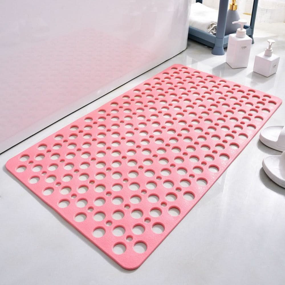 Shower Mat Non-Slip Suction Cups Antibacterial TPE Quick Drainage