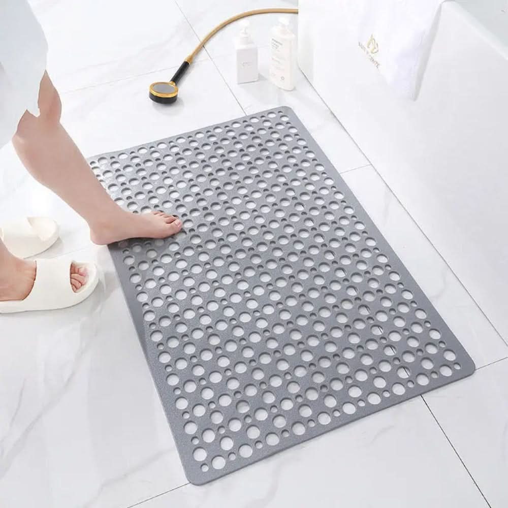 Shower Mat Non-Slip Suction Cups Antibacterial TPE Quick Drainage