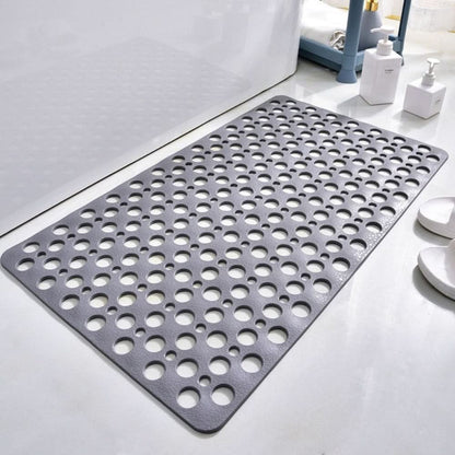 Shower Mat Non-Slip Suction Cups Antibacterial TPE Quick Drainage