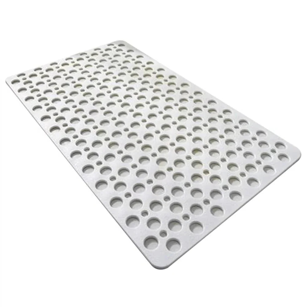 Shower Mat Quick-Draining Non-Slip Suction Grip Anti-Mold