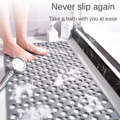 Shower Mat Quick-Draining Non-Slip Suction Grip Anti-Mold