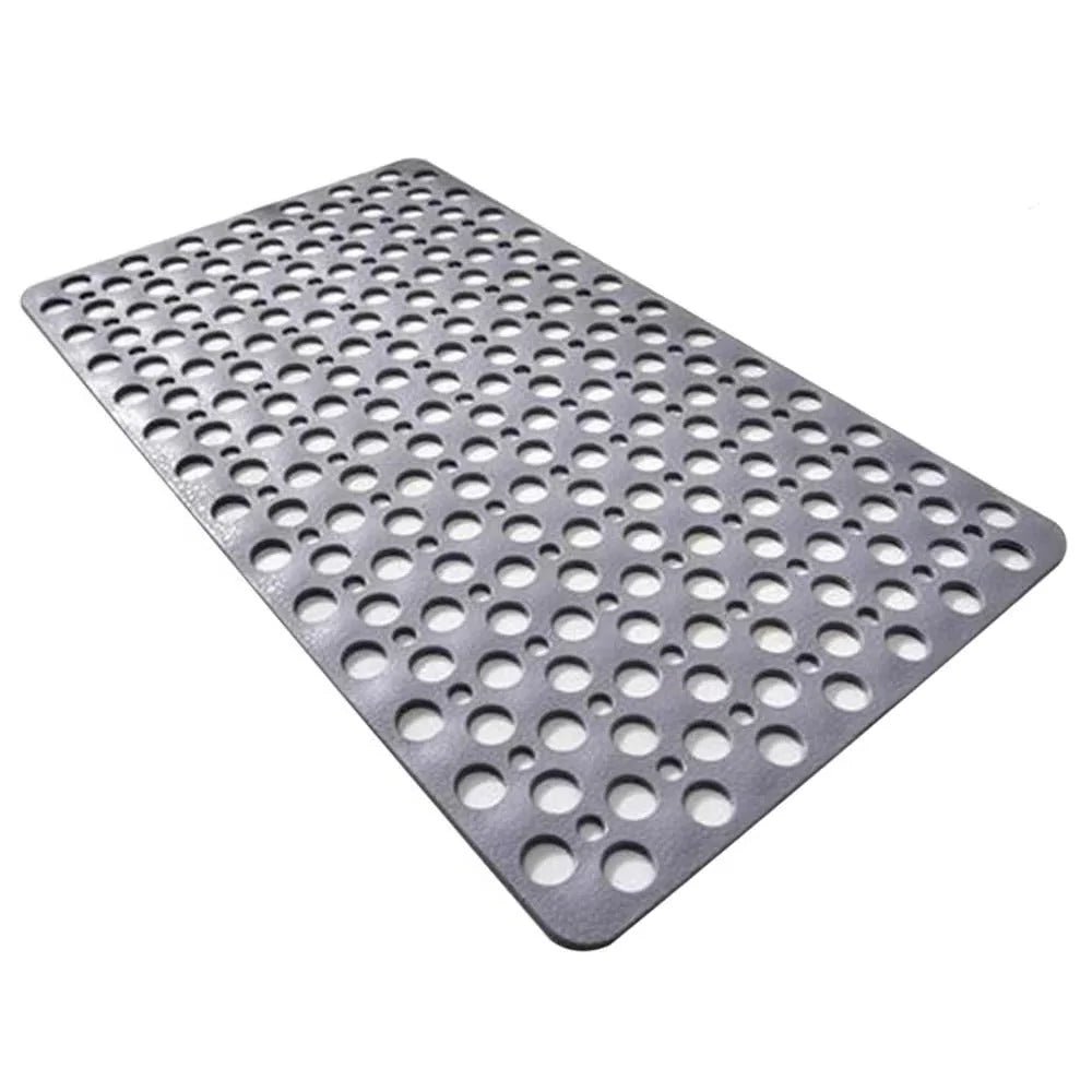 Shower Mat Quick-Draining Non-Slip Suction Grip Anti-Mold