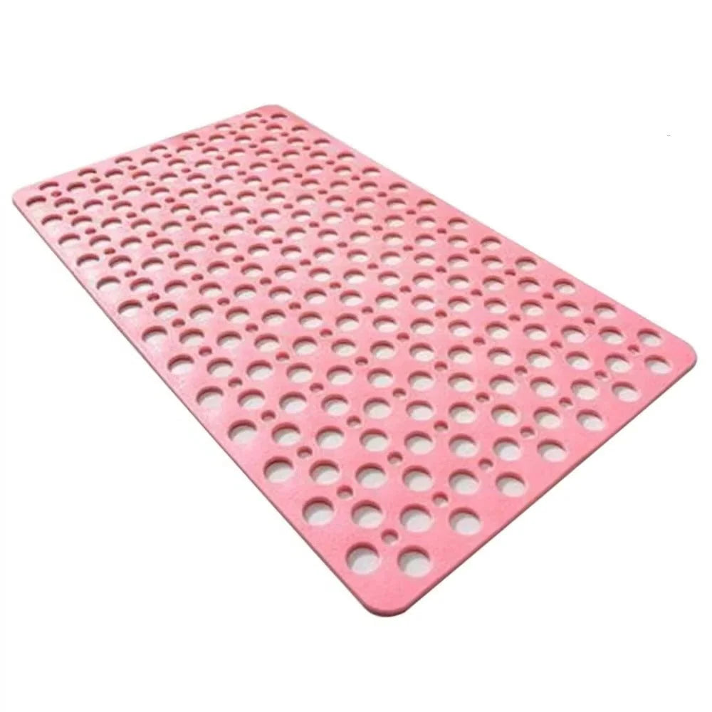 Shower Mat Quick-Draining Non-Slip Suction Grip Anti-Mold