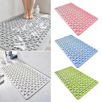 Shower Mat Quick-Draining Non-Slip Suction Grip Anti-Mold