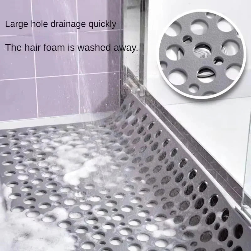 Shower Mat Quick-Draining Non-Slip Suction Grip Anti-Mold