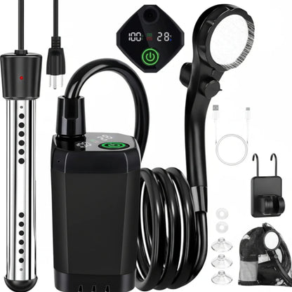 Shower Pump Handheld Pressure-Boosting Rechargeable 6000mAh