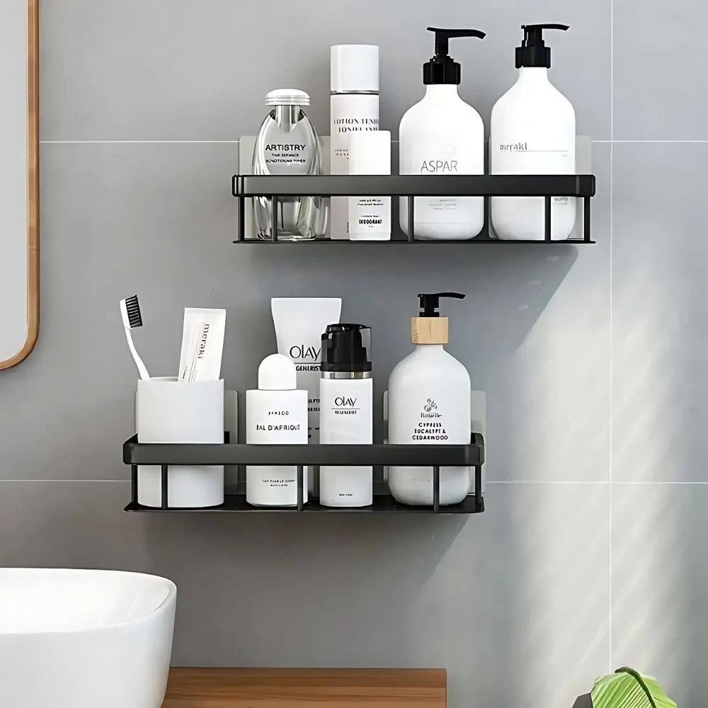 Shower Shelf Rust-Resistant Aluminum Drill-Free Mount